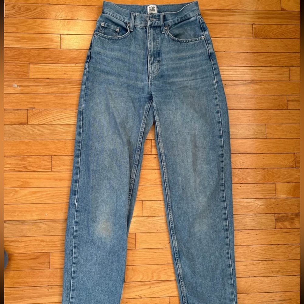 BDG Light Blue High-Rise Straight Jeans